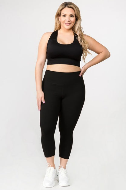 Buttery Soft Capri Activewear  Leggings