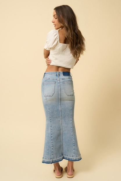 FALDA MAXI DENIM SIRENA