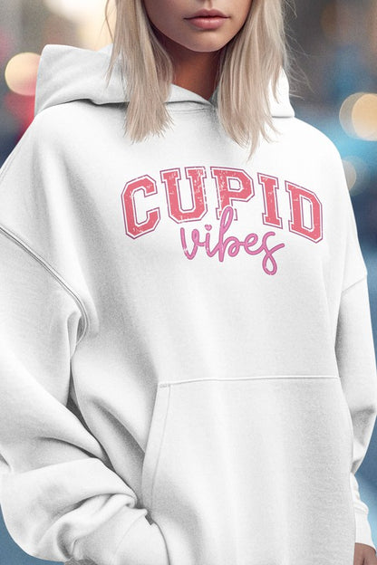 Sudadera con capucha retro con diseño de Cupido Vibes de San Valentín