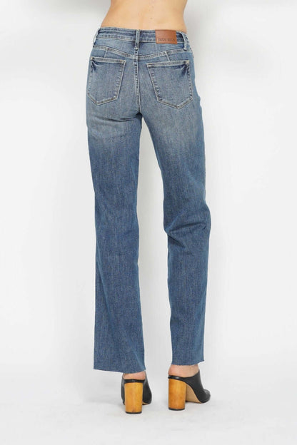 Judy Blue Full Size Tummy Control Straight Jeans