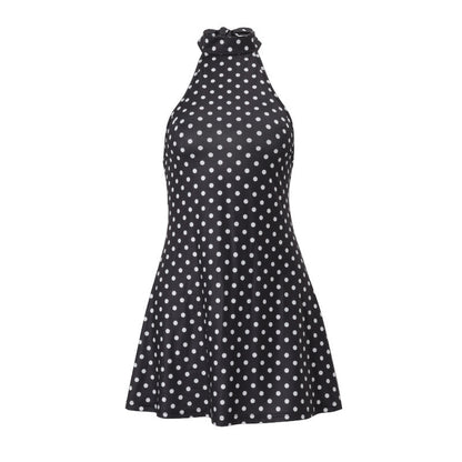 New Fashion Elegant Printed Sexy Backless Dress