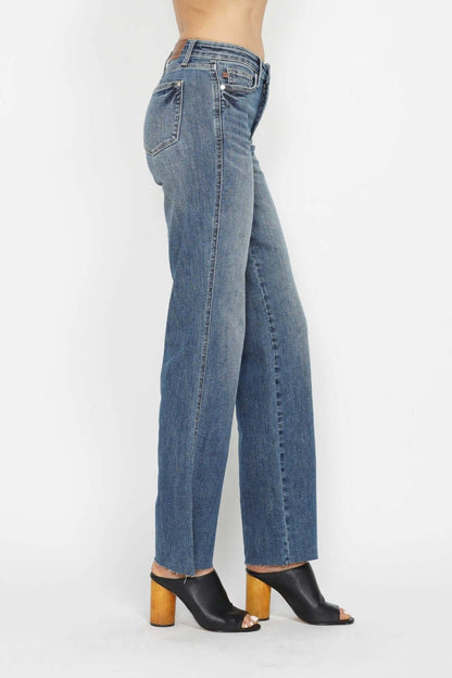 Judy Blue Full Size Tummy Control Straight Jeans