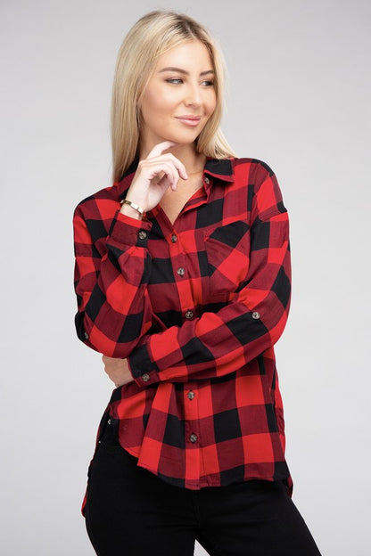 Classic Plaid Flannel Shirt