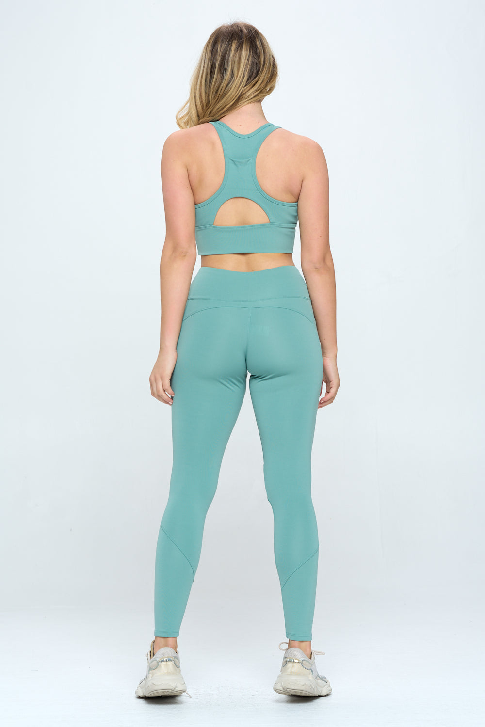 2 Piece Activewear Set with Cut-Out Detail