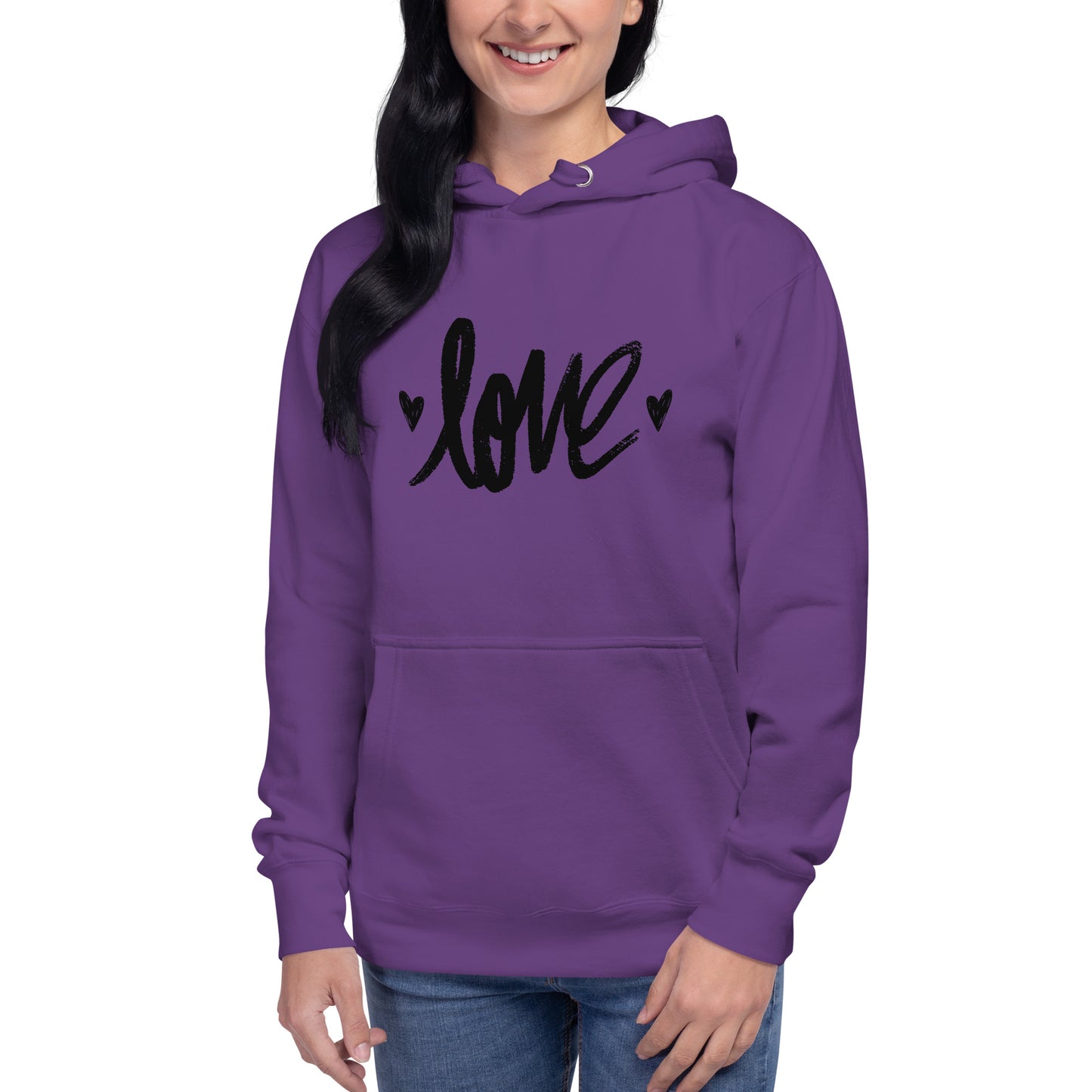 Amor sudadera con capucha unisex