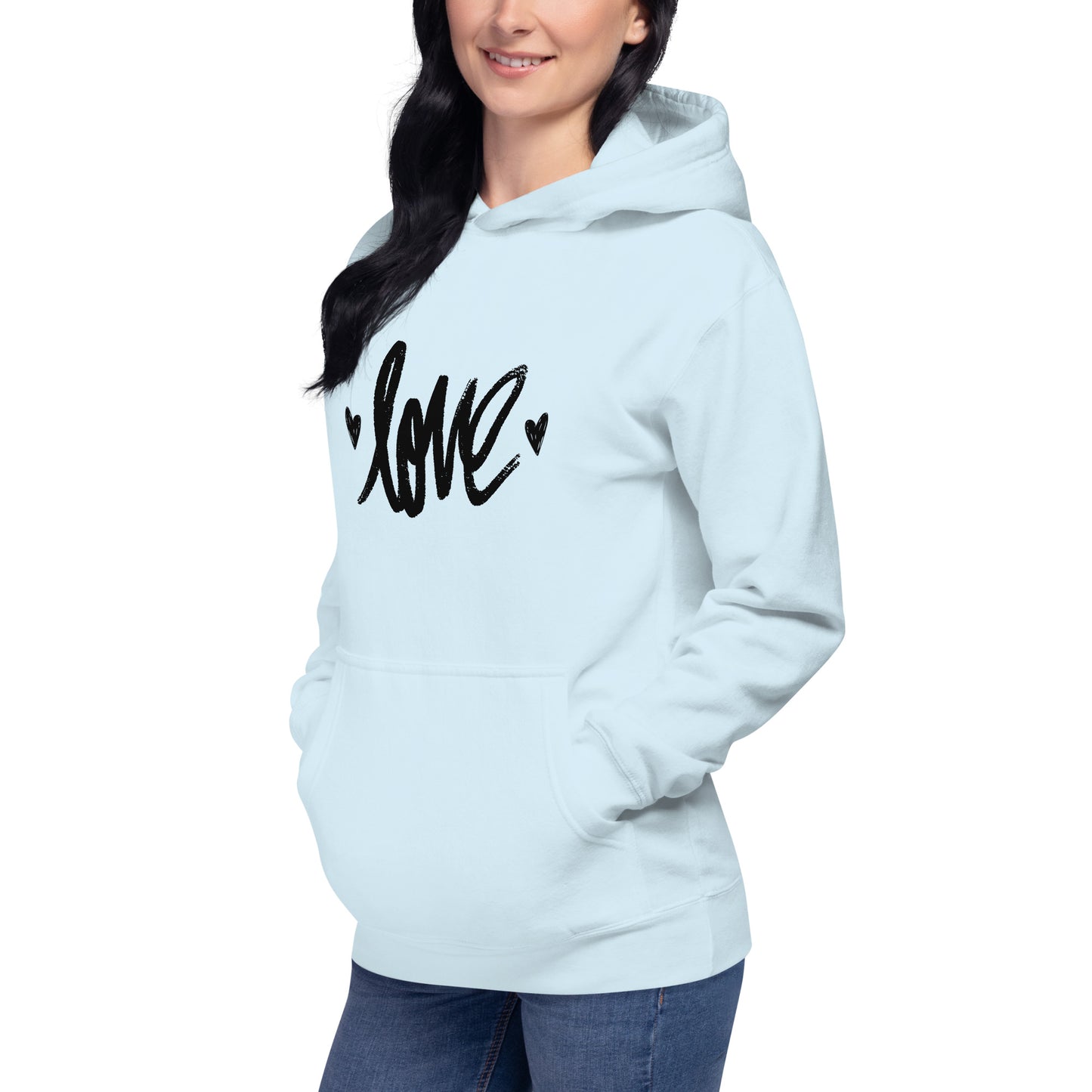 Amor sudadera con capucha unisex