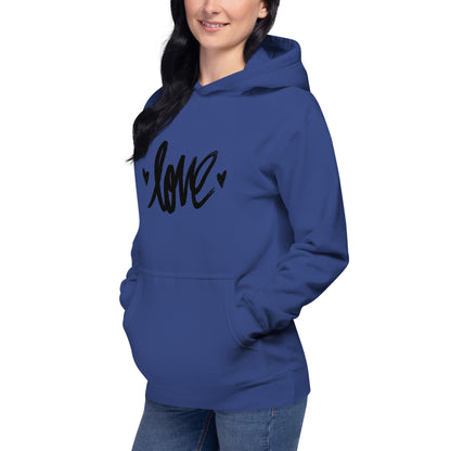 Amor sudadera con capucha unisex