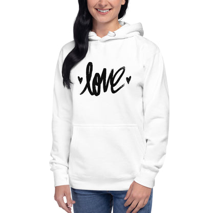 Amor sudadera con capucha unisex