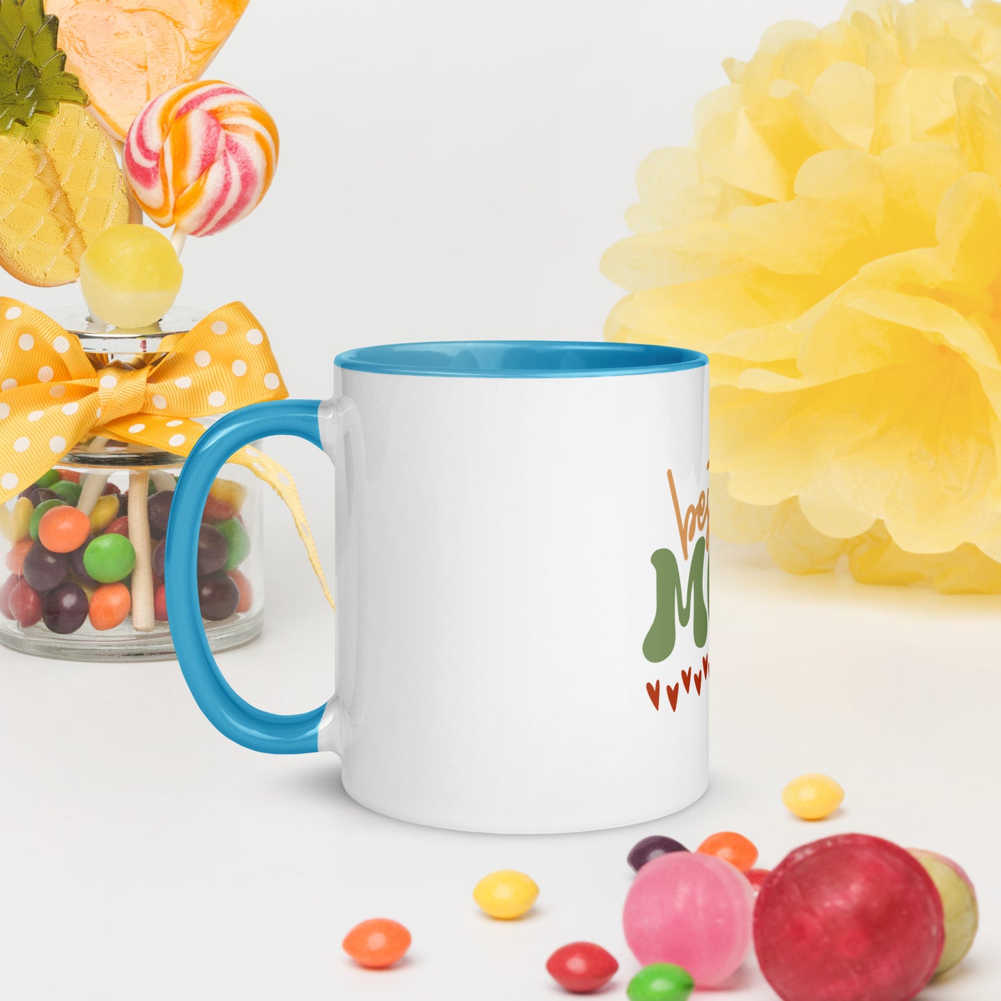 Morning Hugs in a Mug - Cheery & Amusing Coffee Cup for Mothers - Delightful Mother's Day Surprise