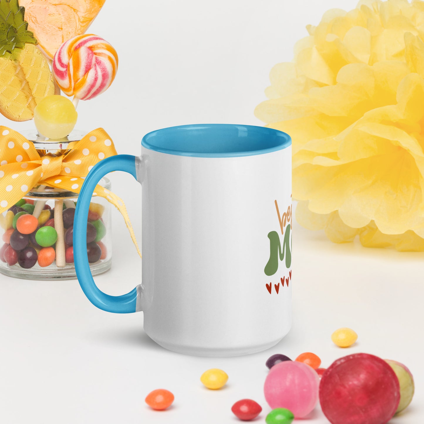 Morning Hugs in a Mug - Cheery & Amusing Coffee Cup for Mothers - Delightful Mother's Day Surprise