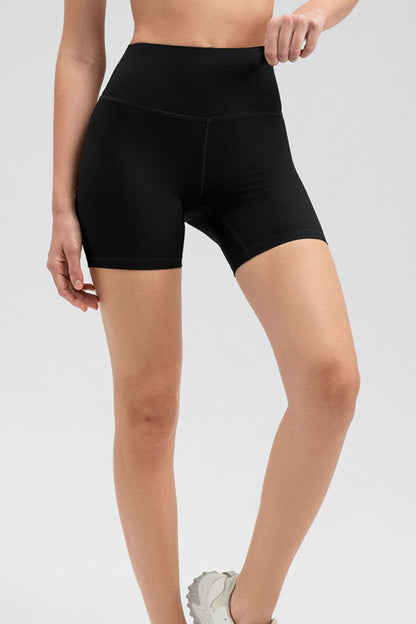 Shorts deportivos de corte slim con cinturilla ancha