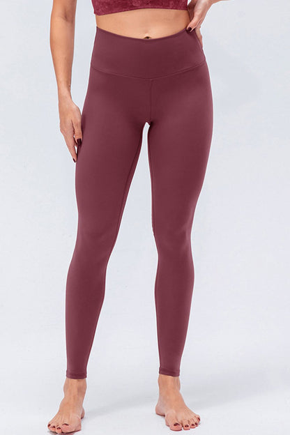 Leggings activos de corte slim con cinturilla ancha