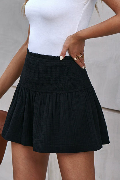 Smocked Wide Waistband Shorts