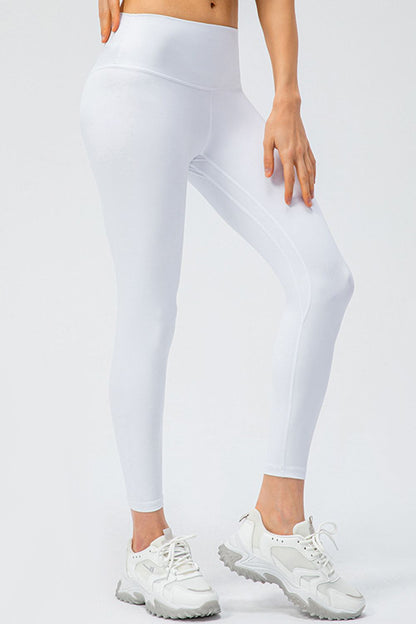 Leggings activos de corte slim con cinturilla ancha